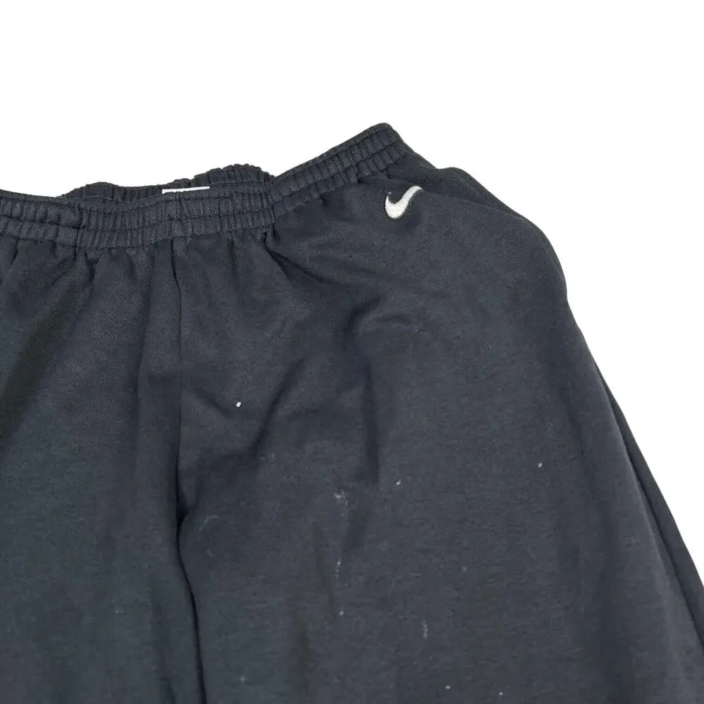 Nike VTG 90s Jogger Sweatpants Zip Ankle FLAW Black Youth Large 12/14
